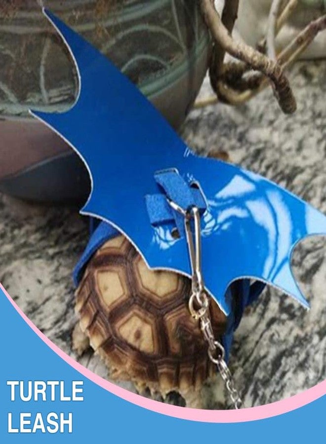 hokable Turtle Harness and Leash with Wings- Harness Strap Chest Collar Adjustable Rope Walking for Turtle Reptile(Blue S - Image 5